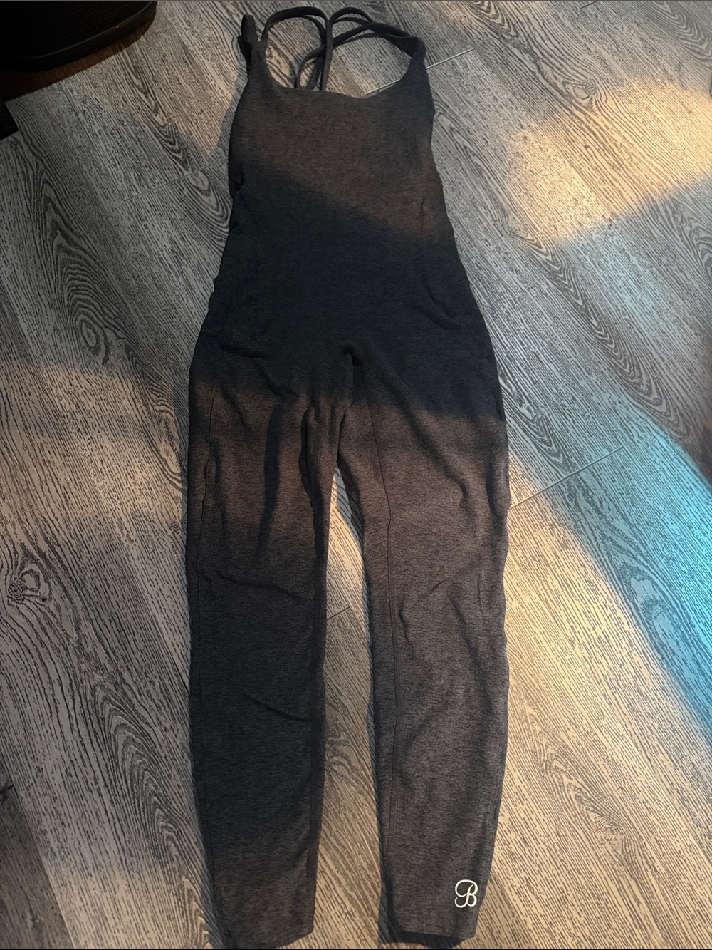 Bombshell sportswear Dark Gray Strappy Jumpsuit